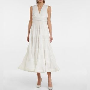 Zimmermann Postcard Pleated Midi Dress